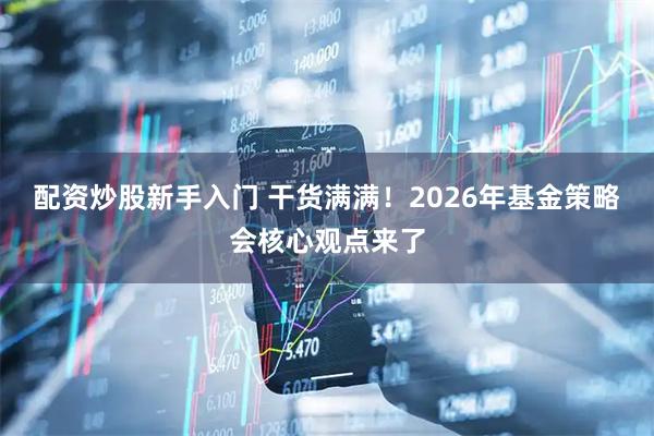 配资炒股新手入门 干货满满！2026年基金策略会核心观点来了